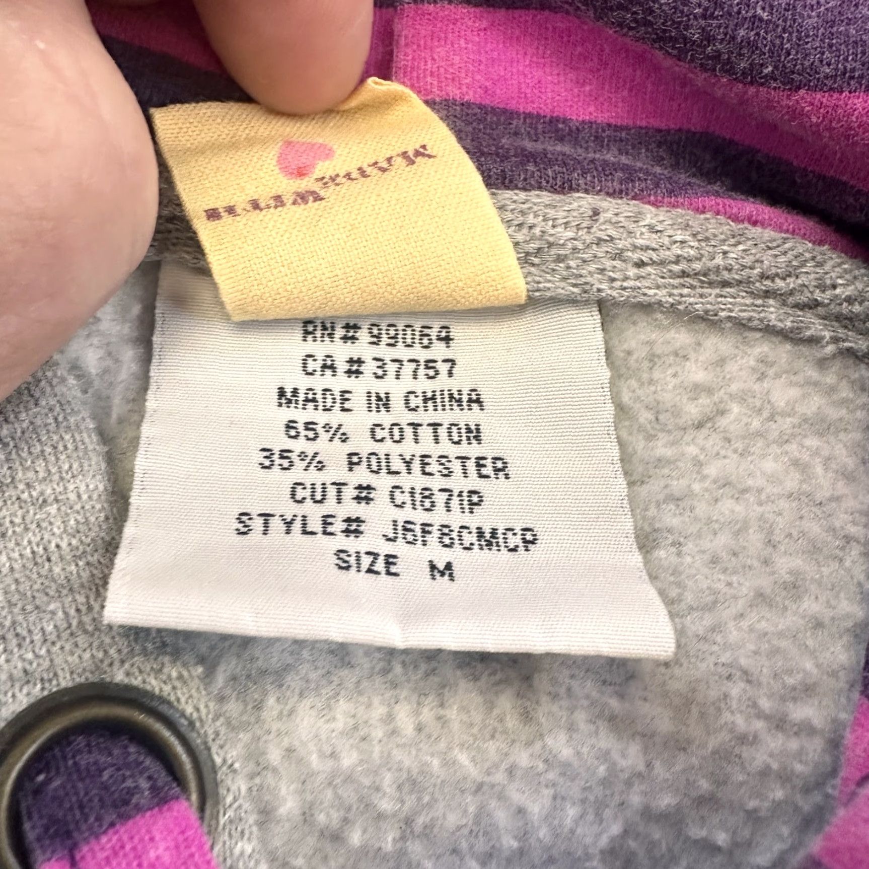 Billabong Billabong Hoodie Womens Medium Pullover Zebra Surf Skate Embroidered Pink Gray Size M / US 6-8 / IT 42-44 - 5 Thumbnail