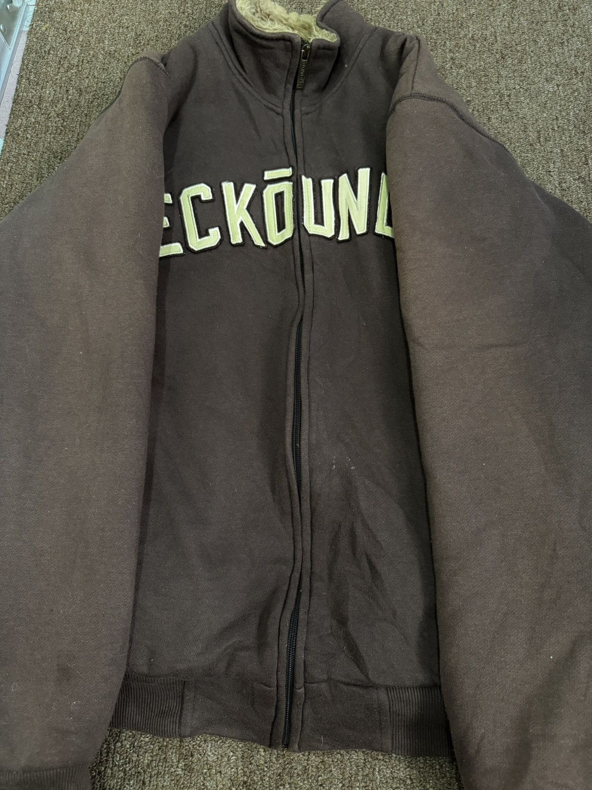Ecko Unltd. Vintage Ecko Unltd. Big Logo Zipper up Fur Jacket Size US L / EU 52-54 / 3 - 10 Thumbnail