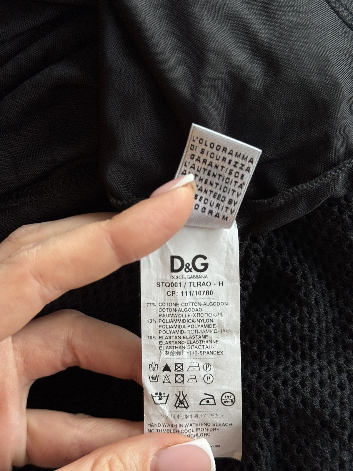 Designer × Dolce & Gabbana Dolce & Gabbana D&G 2000s vintage mesh luxury tank top Y2K Size M / US 6-8 / IT 42-44 - 7 Thumbnail