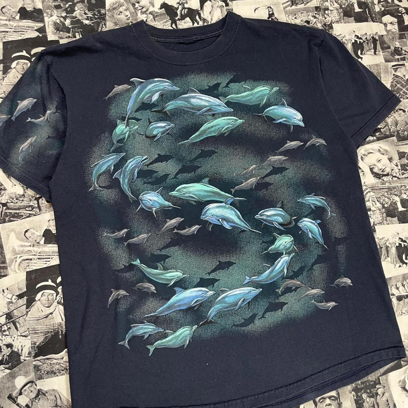Other Vintage AOP dolphin nature T-shirt Size US L / EU 52-54 / 3 - 2 Thumbnail