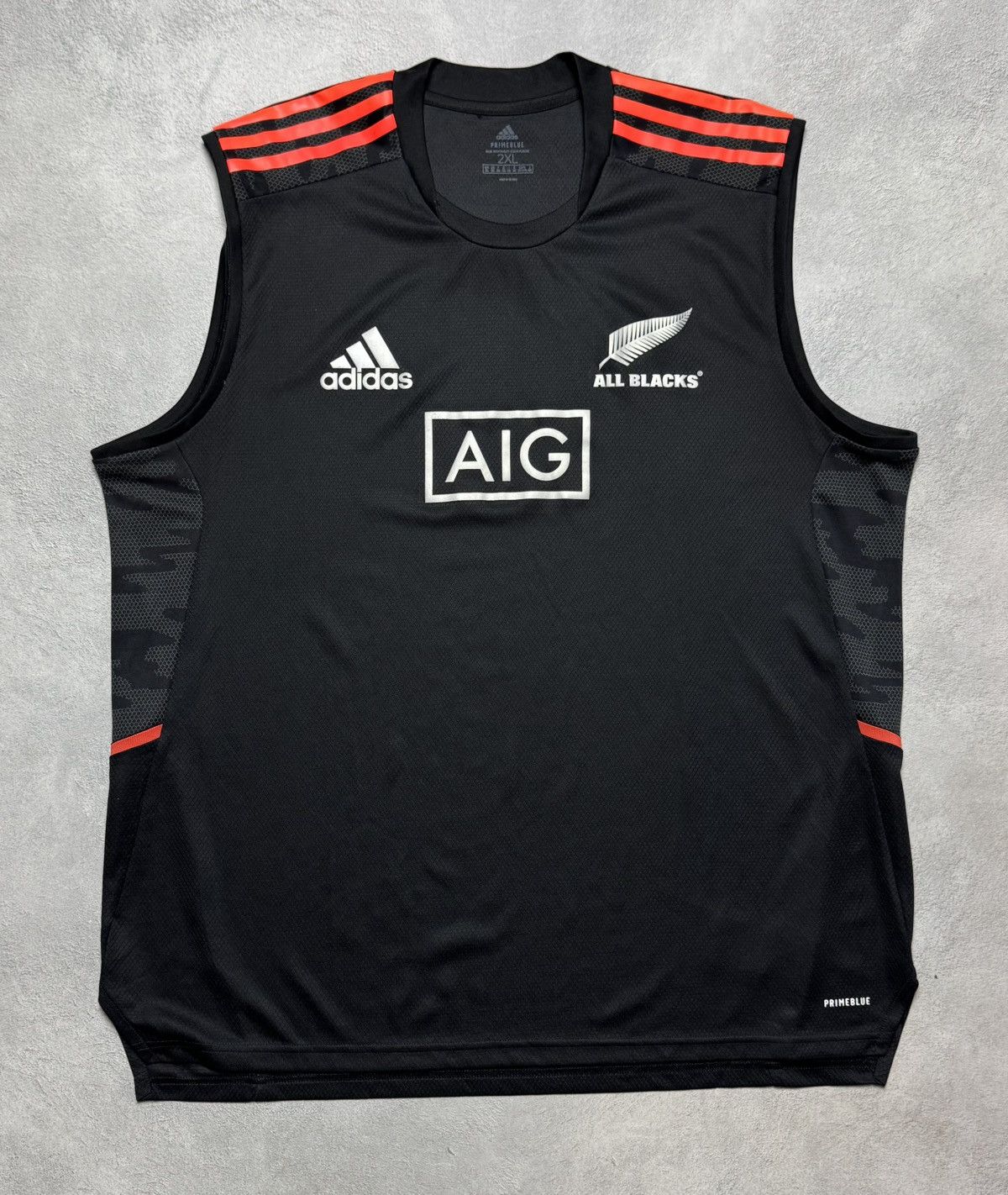 Adidas All Blacks New Zealand 2021 Rugby Shirt Vest Jersey Adidas Size US XXL / EU 58 / 5 - 1 Thumbnail