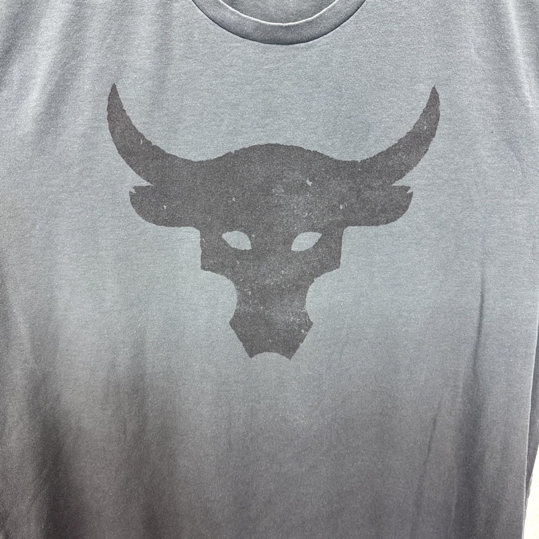 Under Armour Under Armour Project Rock Shirt Mens L Gray T-Shirt Graphic Print Bull Blood Sweat Respect Crew Neck Short Sleeve Relaxed Fit Size US L / EU 52-54 / 3 - 6 Thumbnail