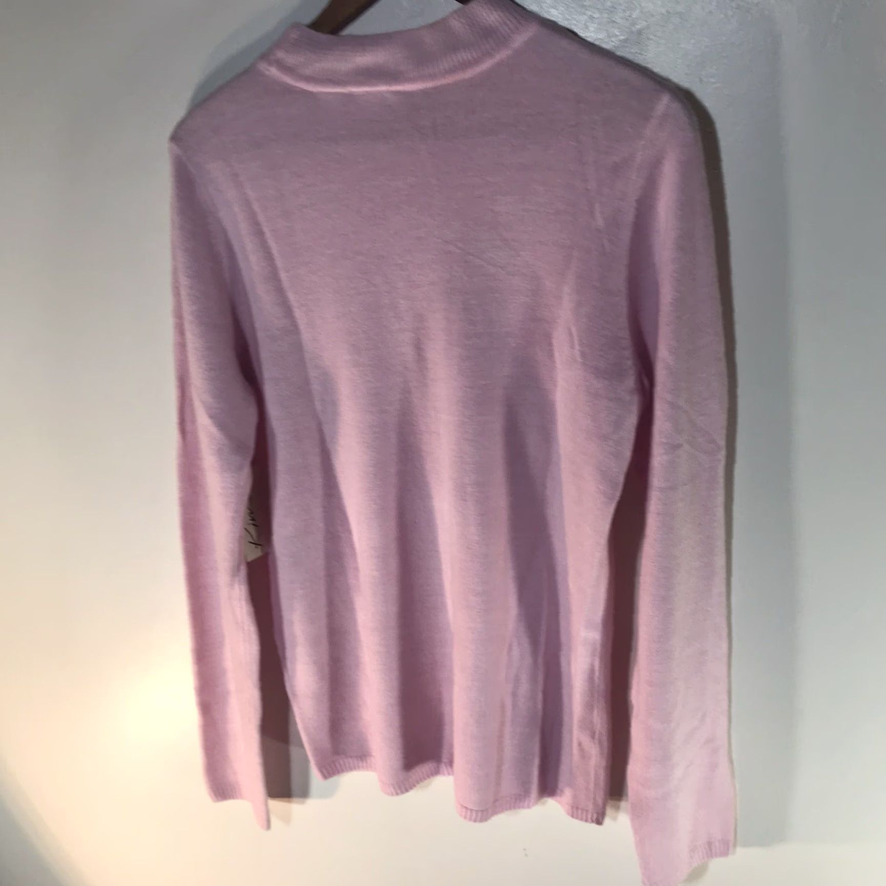 Pinko Kim Rogers Womens Sweater Pullover Mock Neck Long Sleeve Acrylic Fall Winter Spring M Pink Casual Size M / US 6-8 / IT 42-44 - 4 Thumbnail