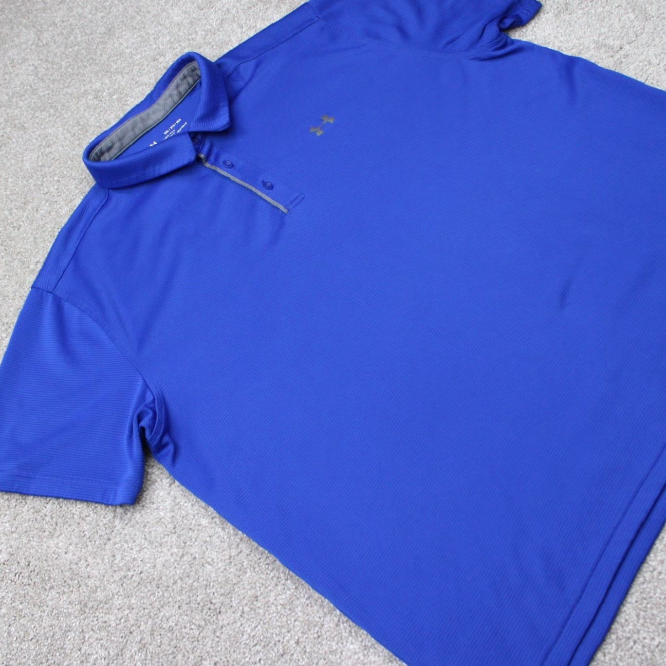 Under Armour Under Armour Polo Shirt Mens 3XL Blue UA Tech Performance HeatGear S/S Polo Shirt Mens 3XL Blue UA Tech Performance HeatGear Loose Fit S/S Size US XXL / EU 58 / 5 - 4 Thumbnail