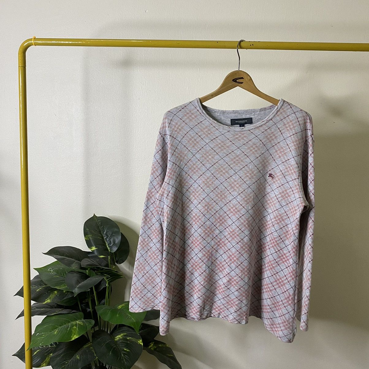 Burberry Burberry London Nova Check LS T Shirt Size US L / EU 52-54 / 3 - 1 Thumbnail