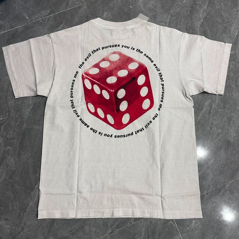 Saint Michael Saint Michael White and red dice washed and made old short Size US S / EU 44-46 / 1 - 2 Thumbnail