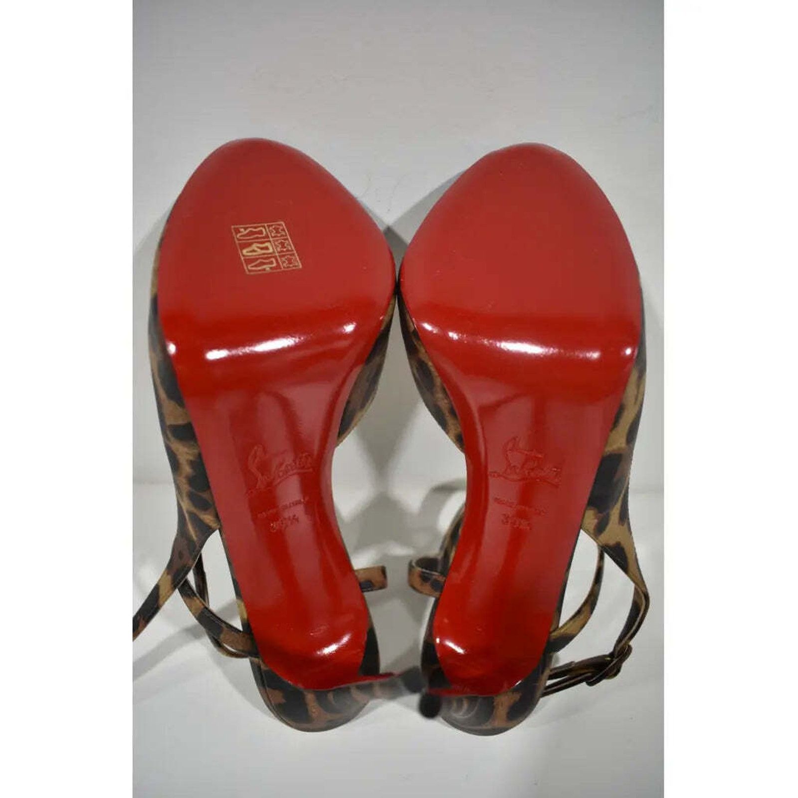 Christian Louboutin Jenlove Alta 120 Brown Strap Platform Sandal Heel Pump 39.5 Size US 9.5 / IT 39.5 - 12 Thumbnail