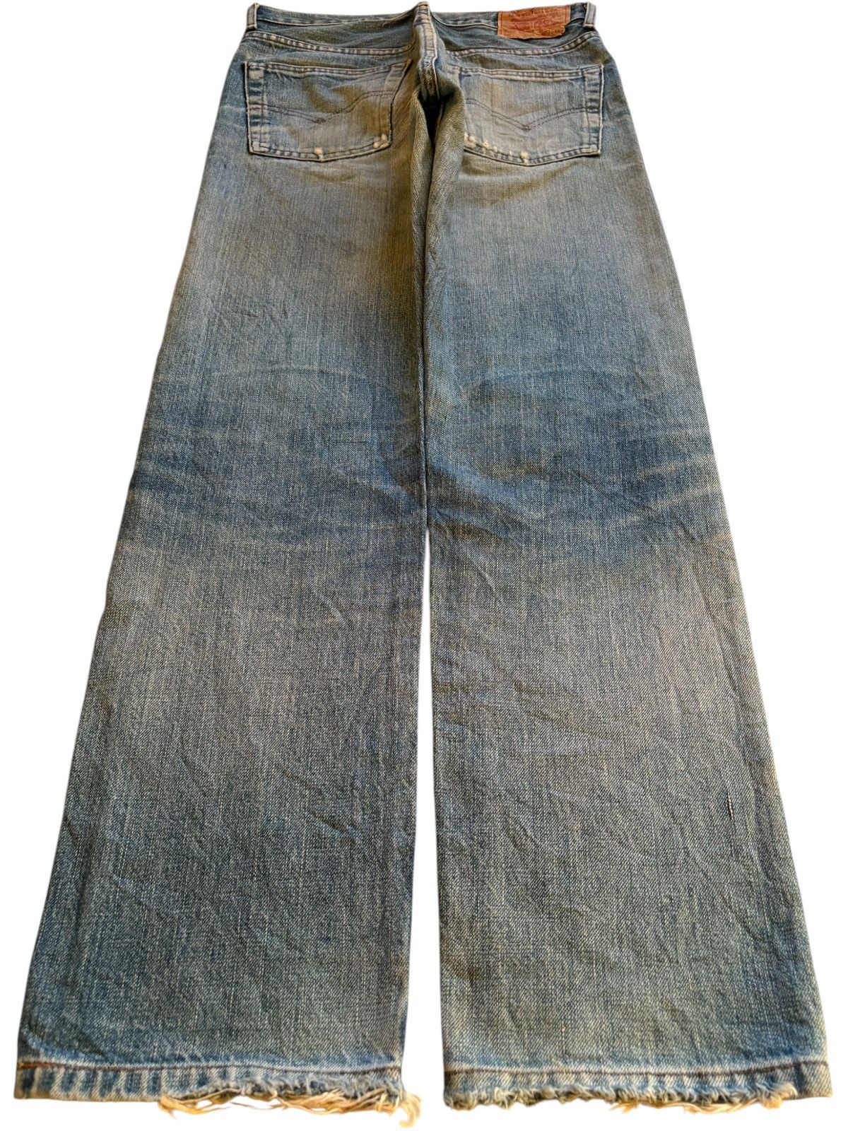 Levi's Vintage 90s Levis 502XX Big E Selvedge Patch Mud Wash Jeans Size US 29 - 3 Thumbnail