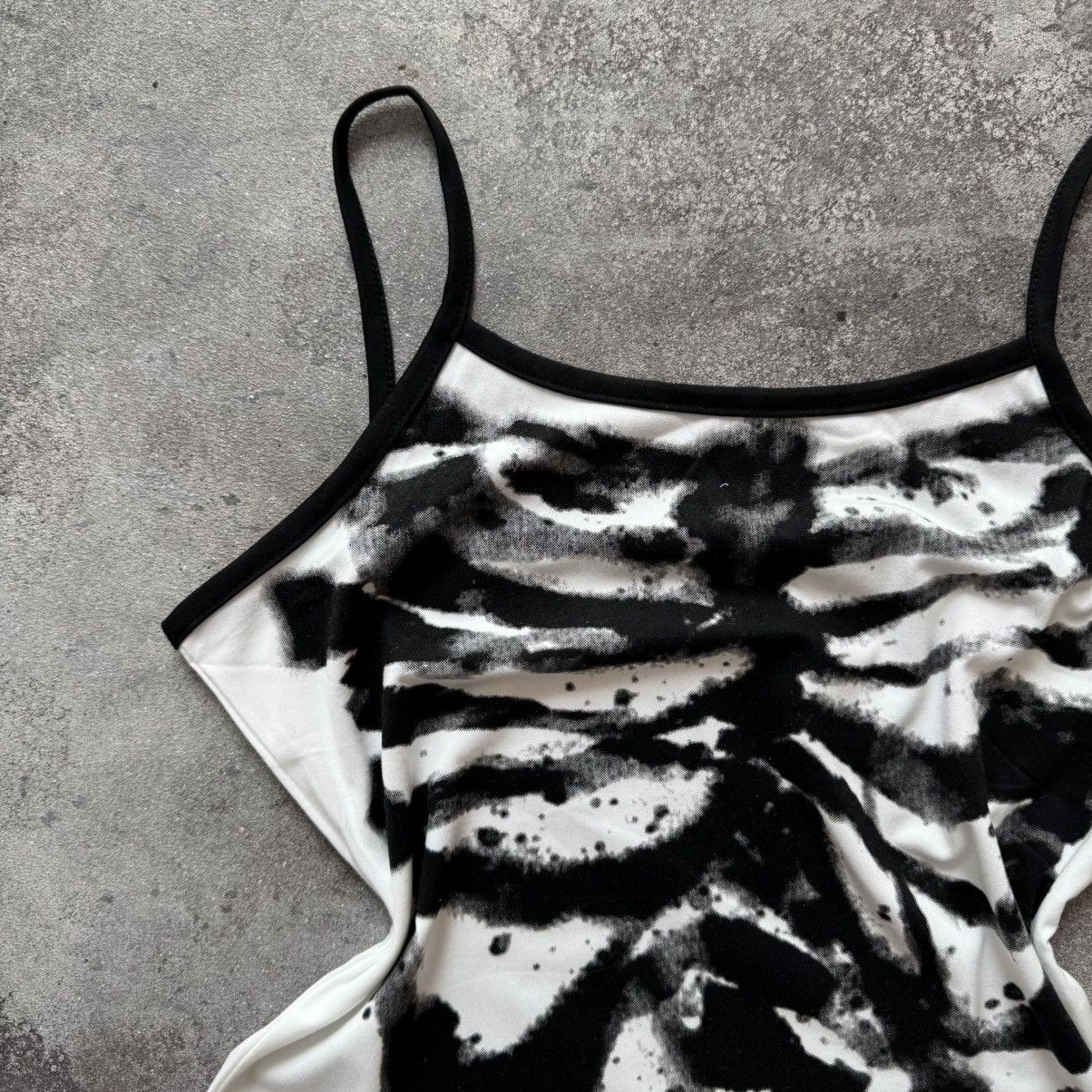Hysteric Glamour Amazing Y2K Skeleton Printed Goth Rave Punk Tank Top Size M / US 6-8 / IT 42-44 - 3 Thumbnail