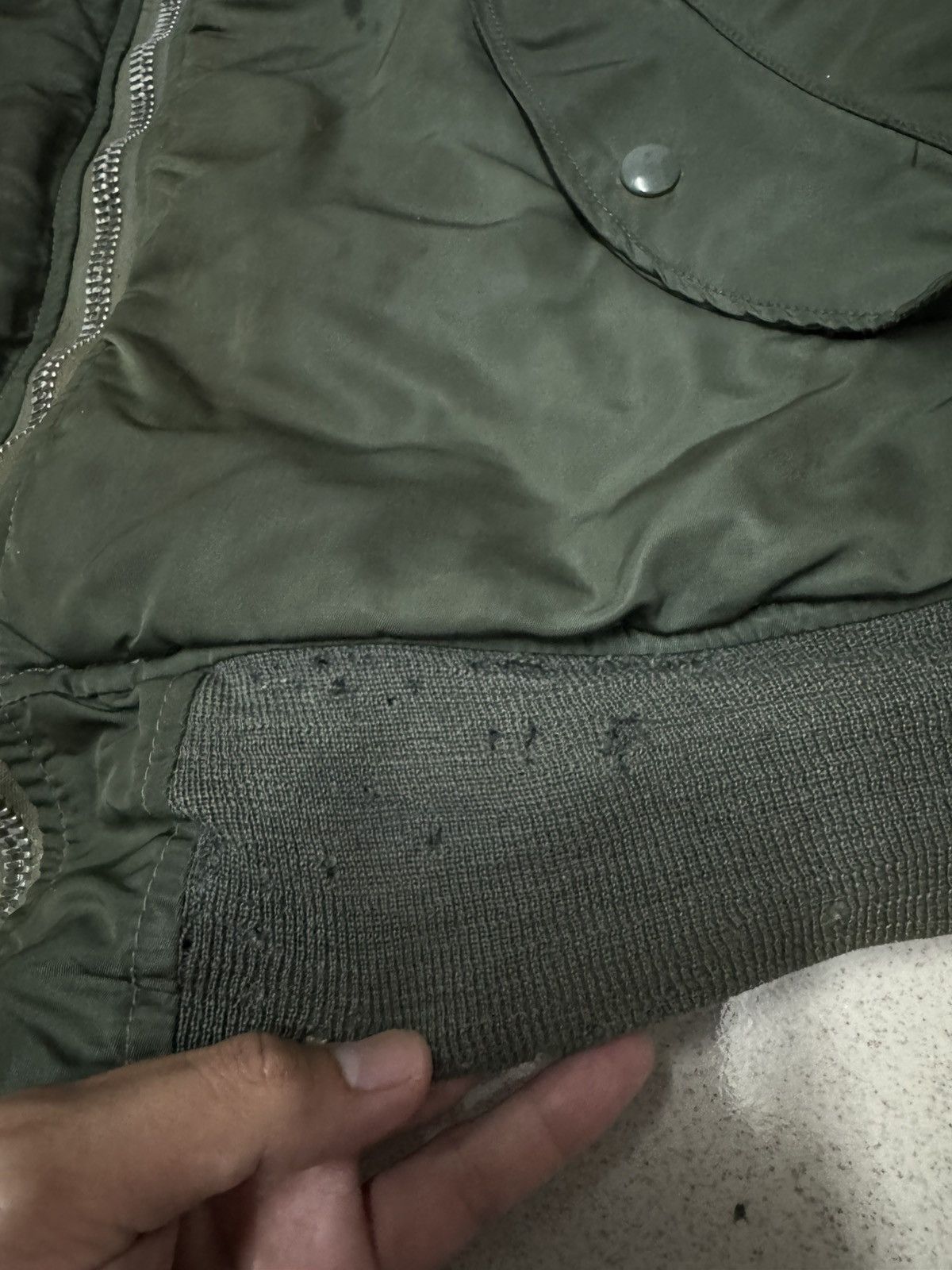 Alpha Industries 1970s ALPHA INDUSTRIES MA-1 BOMBER JACKET US AIR FORCE Size US M / EU 48-50 / 2 - 10 Thumbnail