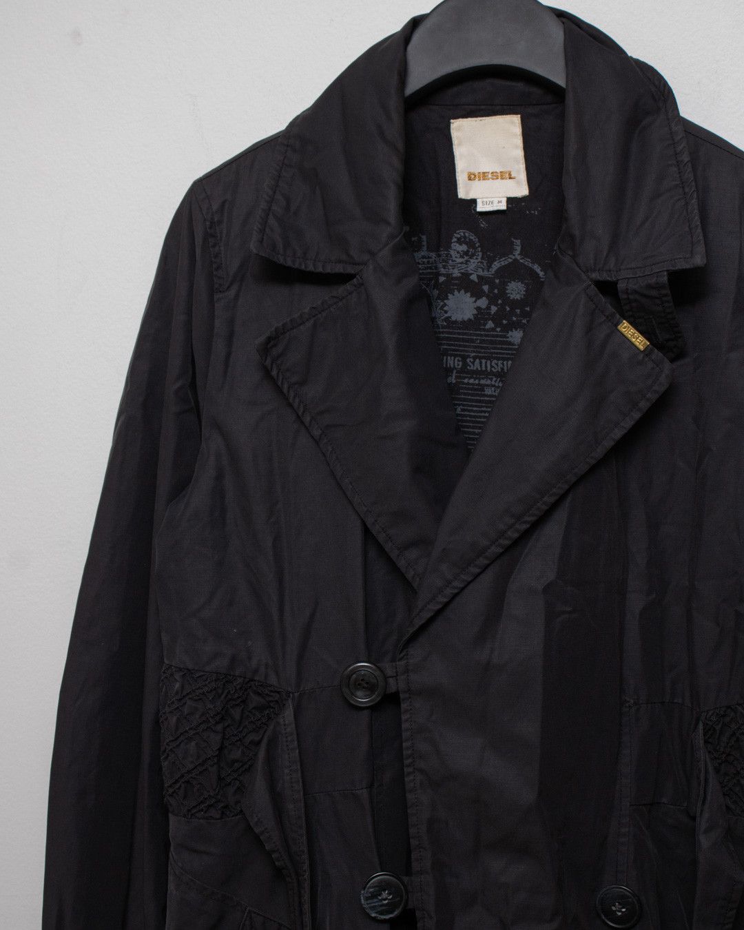 Diesel Black Gold Diesel Black Gold Vintage Double-Breasted Trench Coat Size M / US 6-8 / IT 42-44 - 5 Thumbnail