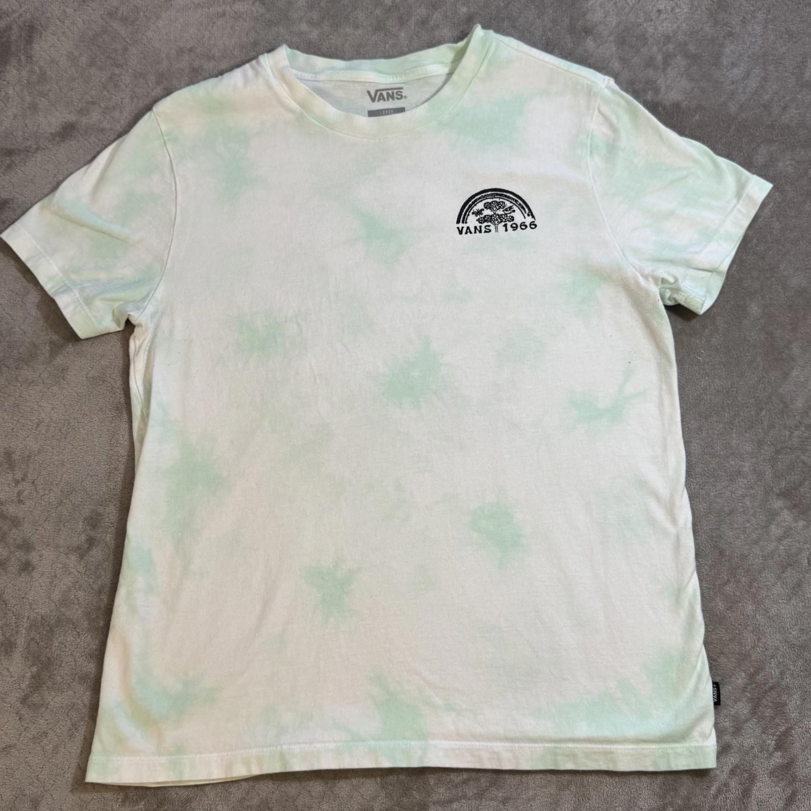Designer Vans Everyday Rainbow Tie Dye Boyfriend T-Shirt Size L / US 10 / IT 46 - 6 Thumbnail