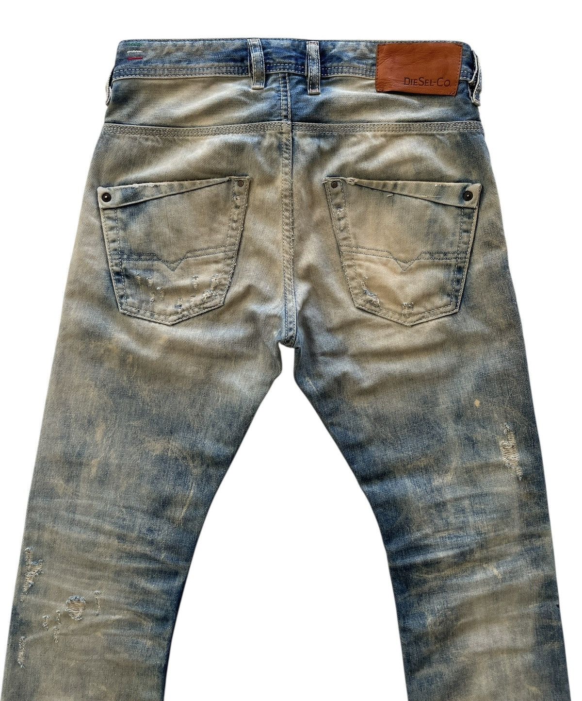 Diesel Diesel Krooley Regular Slim Carrot Distressed Denim Size US 29 - 11 Thumbnail
