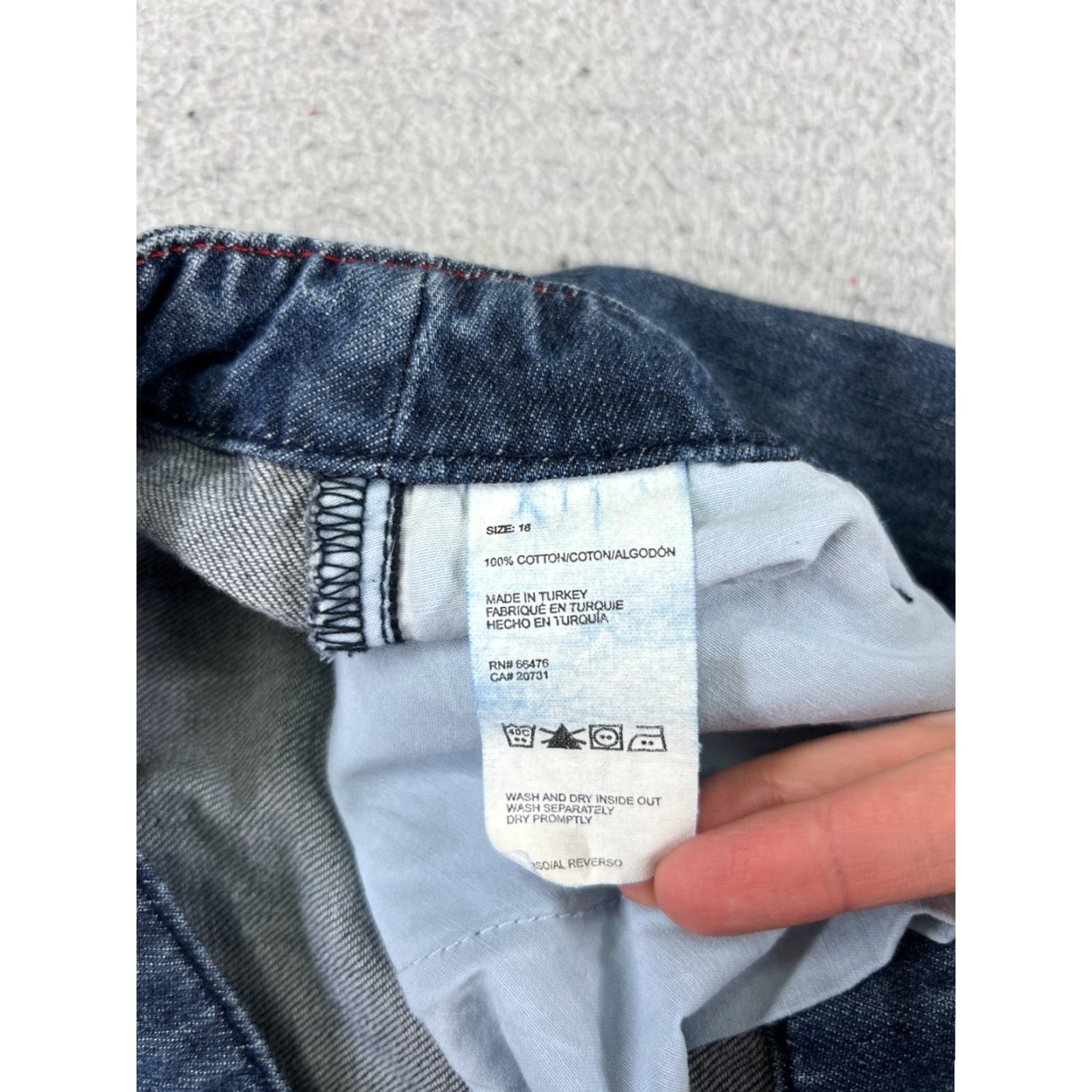 Tommy Hilfiger Tommy Hilfiger Jeans Womens 18 Blue Denim Bootcut Mid Rise 36x30 Cotton Size 40" / US 18 - 7 Thumbnail