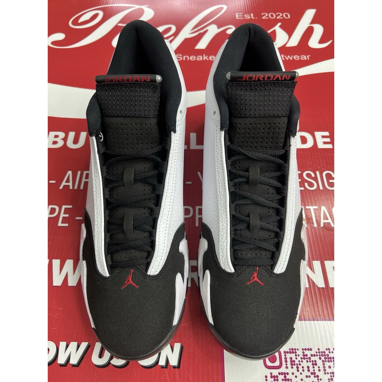 Jordan Brand Air Jordan 14 Retro Black Toe (2024) Size 12.5 (487471-160) Size US 12.5 / EU 45-46 - 4 Thumbnail
