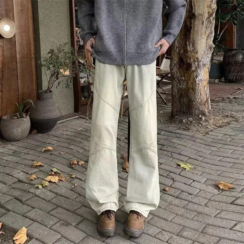 Japanese Brand Retro loose straight leg micro flared jeans Size US 32 / EU 48 - 5 Thumbnail