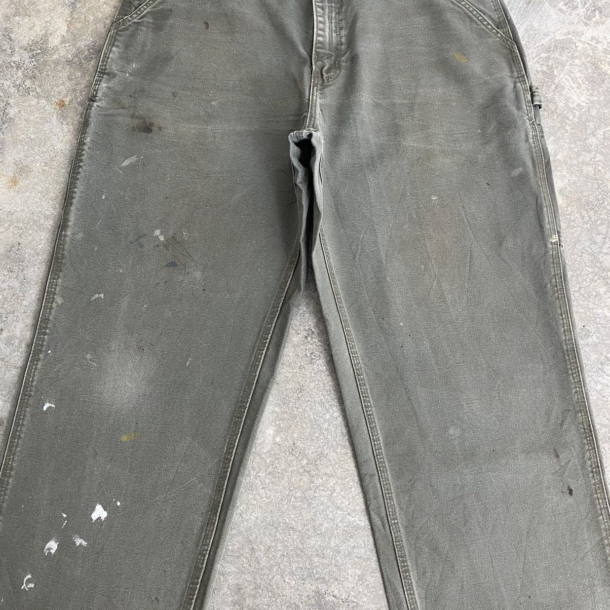 Carhartt Vintage Carhartt Moss Green Carpenter Workwear Pants Size US 34 / EU 50 - 6 Thumbnail
