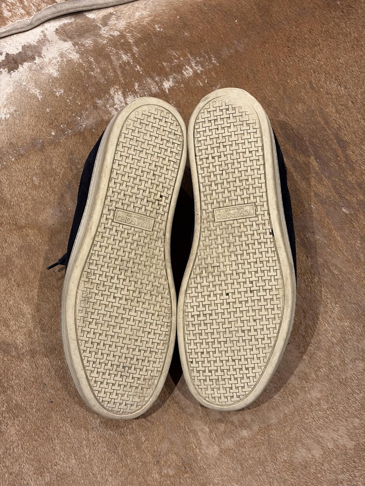 Tom Ford Tom Ford Navy Suede Low-Top Sneakers Size US 10 / EU 43 - 8 Thumbnail