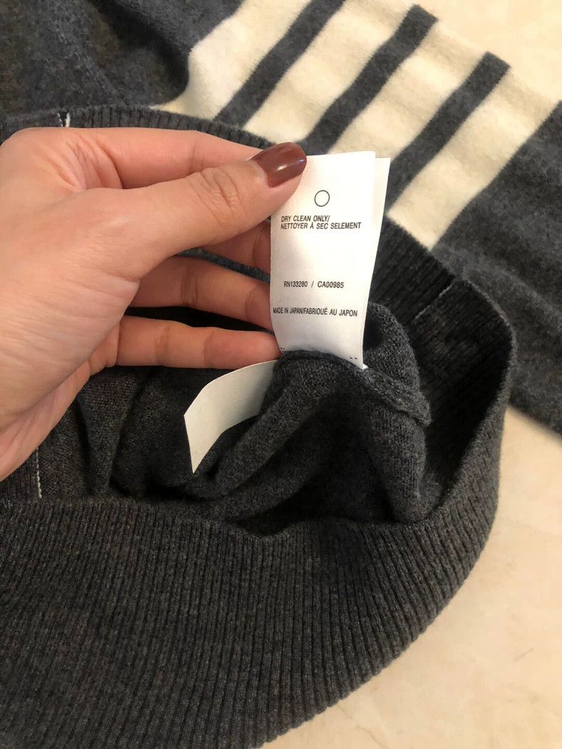 Thom Browne Thom Browne Dark grey cardigan Size US S / EU 44-46 / 1 - 5 Thumbnail