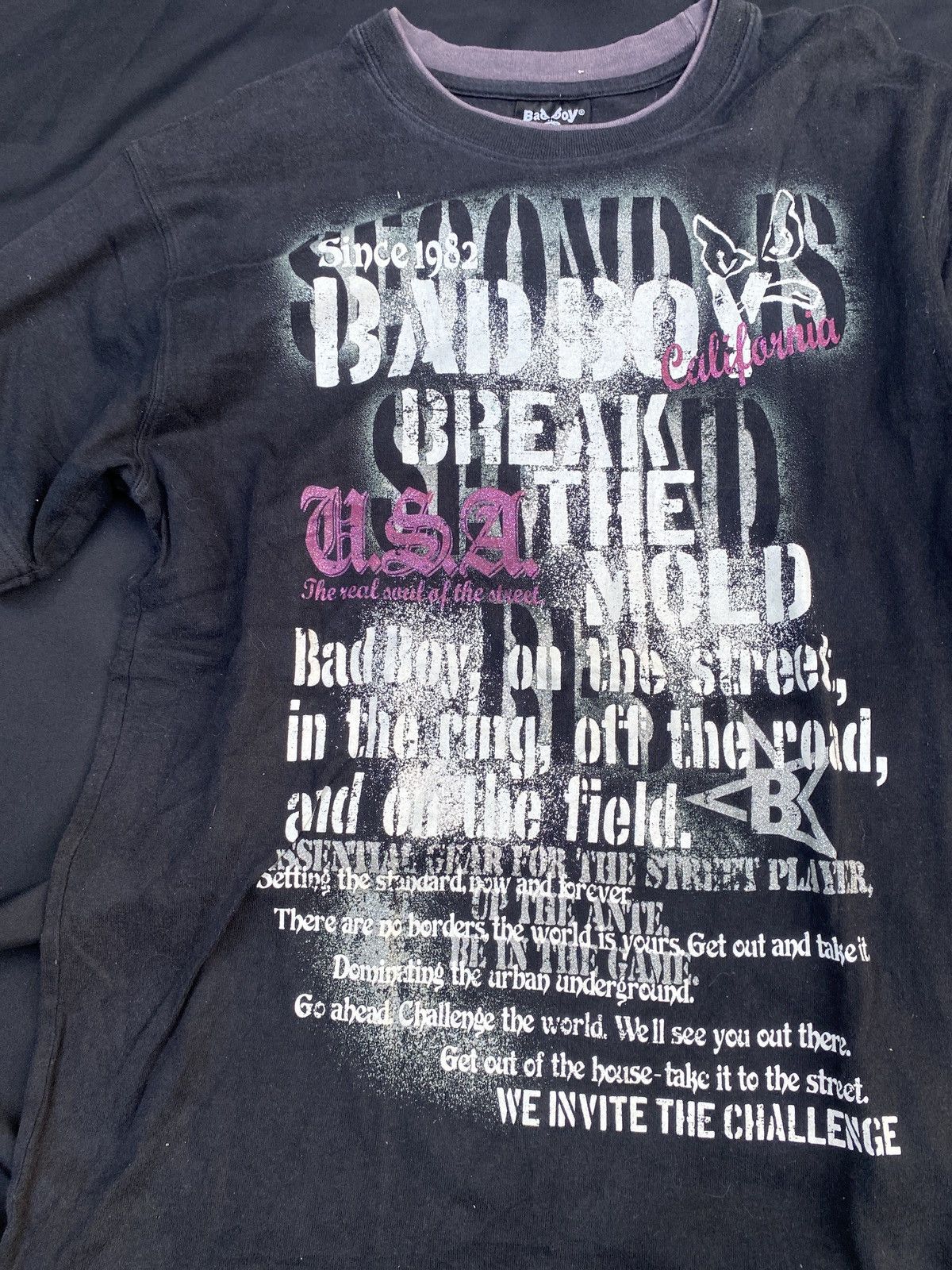 If Six Was Nine × KMRii × Schlussel Vintage Badboys poem y2k tshirt Size US L / EU 52-54 / 3 - 2 Thumbnail