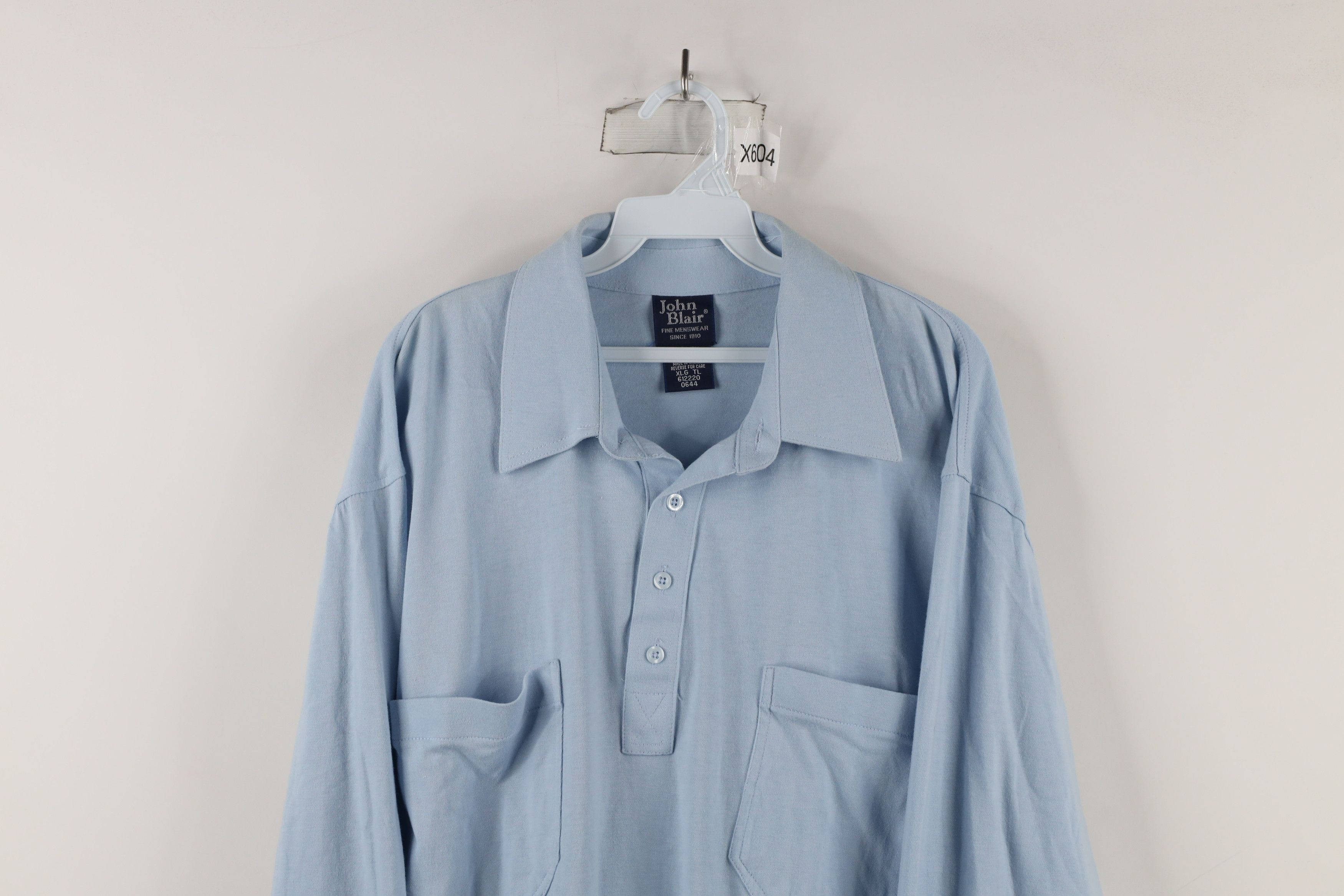 Vintage Vintage 90s Streetwear Long Sleeve Pullover Polo Shirt Size US XL / EU 56 / 4 - 2 Thumbnail