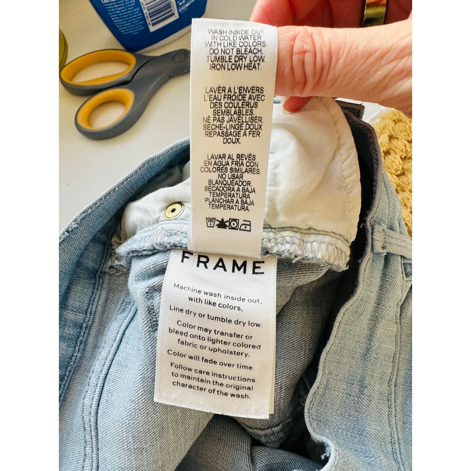 Frame Frame Light Wash Ali High-Rise Cigarette Denim Jeans 28 Size 28" / US 6 / IT 42 - 12 Thumbnail
