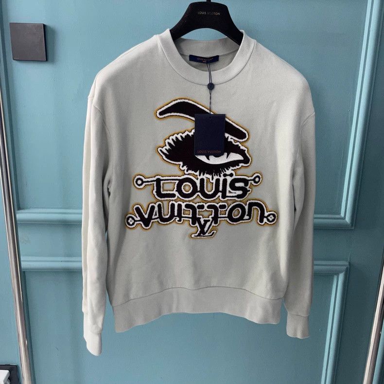 Louis Vuitton Louis Vuitton Devil's eye chest flocked graffiti sweatshirt Size US M / EU 48-50 / 2 - 1 Thumbnail