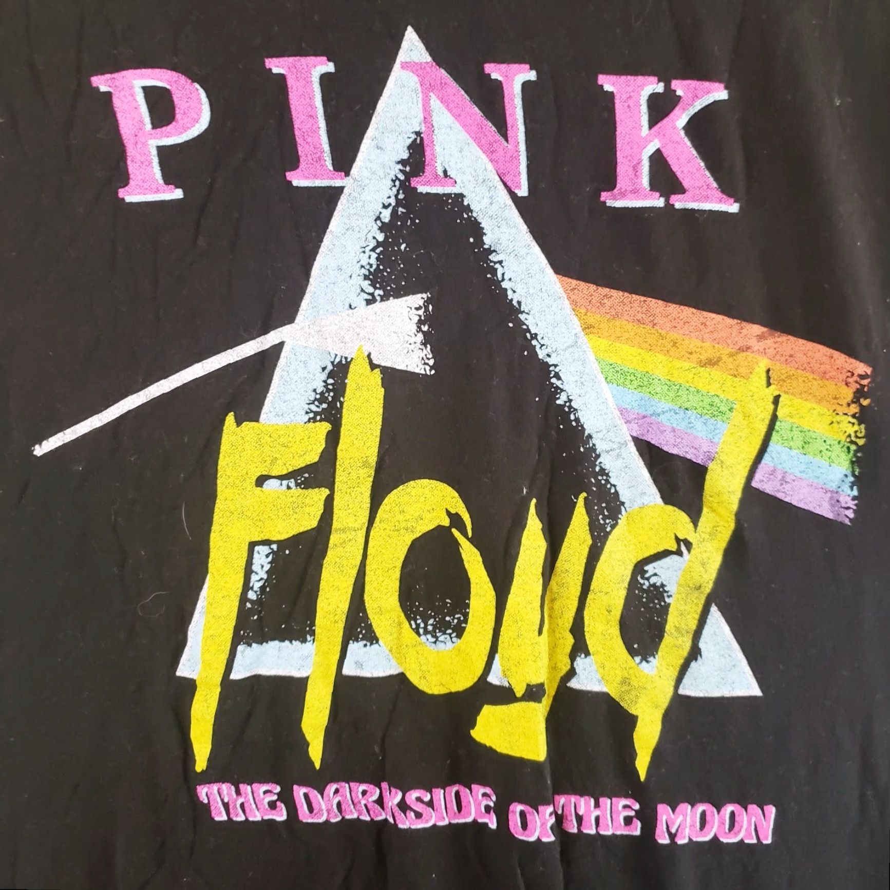 Vintage Pink Floyd T-Shirt Men XL Dark Side Of The Moon Black Band Tee Sleeveless Rough Cut Size US XL / EU 56 / 4 - 3 Thumbnail