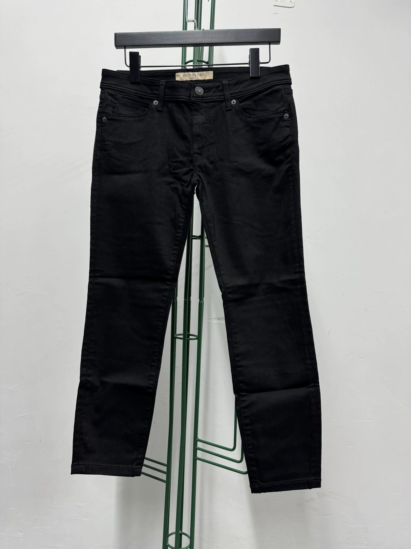 Burberry Burberry Solid Button Mid-Rise Slim Jeans - dmc Size US 39 - 1 Thumbnail