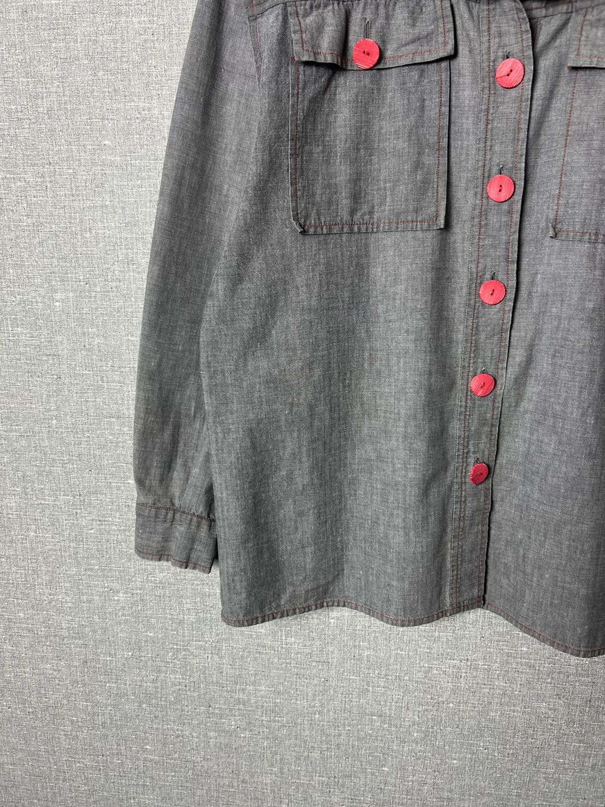 Saint Laurent Paris Archival 70s Rive Gauche YSL Yves Saint Laurent Button Shirt Size M / US 6-8 / IT 42-44 - 5 Thumbnail