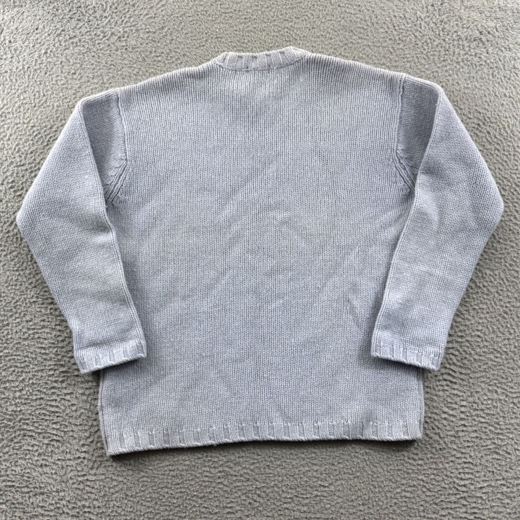 J.Crew VINTAGE? No. (But original says Non-vintage) J Crew Sweater Womens Medium Blue Long Sleeve Knit Academia Preppy Wool Pullover Size M / US 6-8 / IT 42-44 - 7 Thumbnail