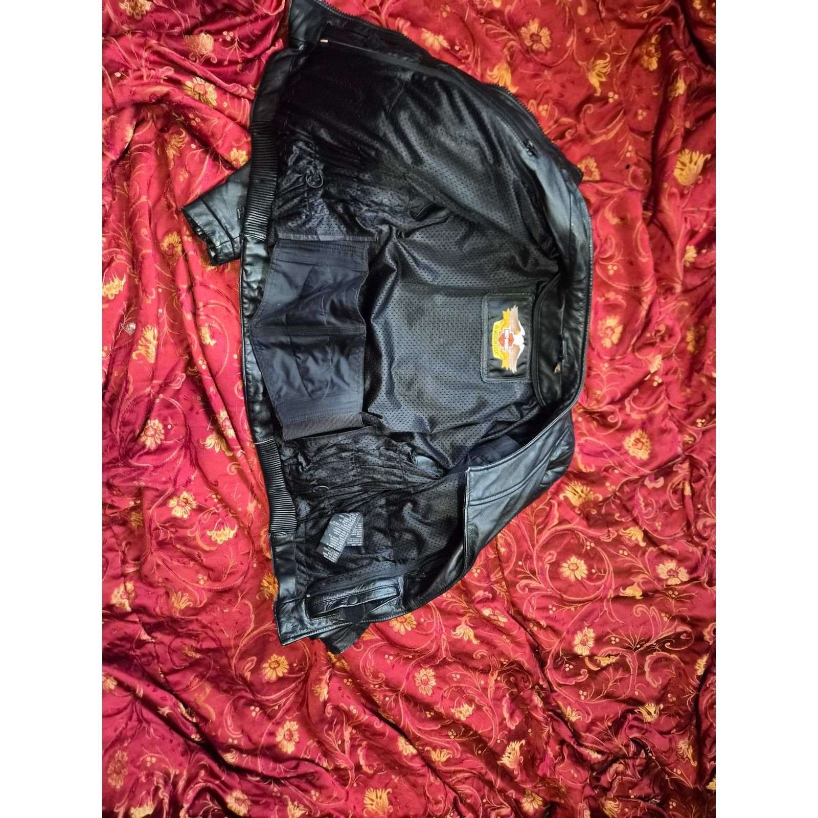 Harley Davidson Harley-Davidson Women’s Leather Moto Jacket Quilted Biker Size L / US 10 / IT 46 - 7 Thumbnail