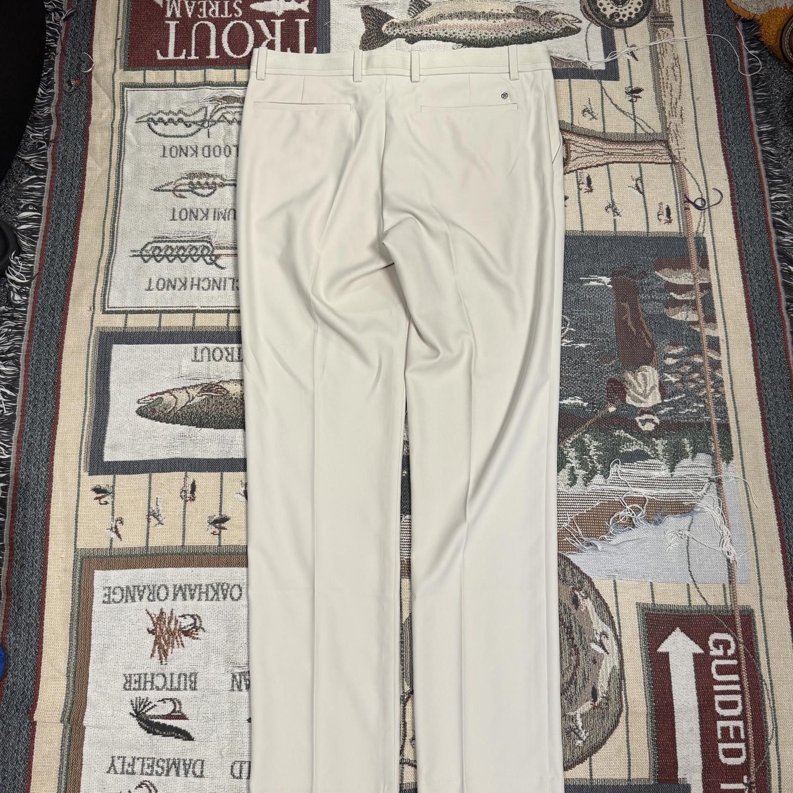 PGA Tour New with Tags Straight Leg G/Fore Cream White Golf Pants Size 42R - 2 Thumbnail