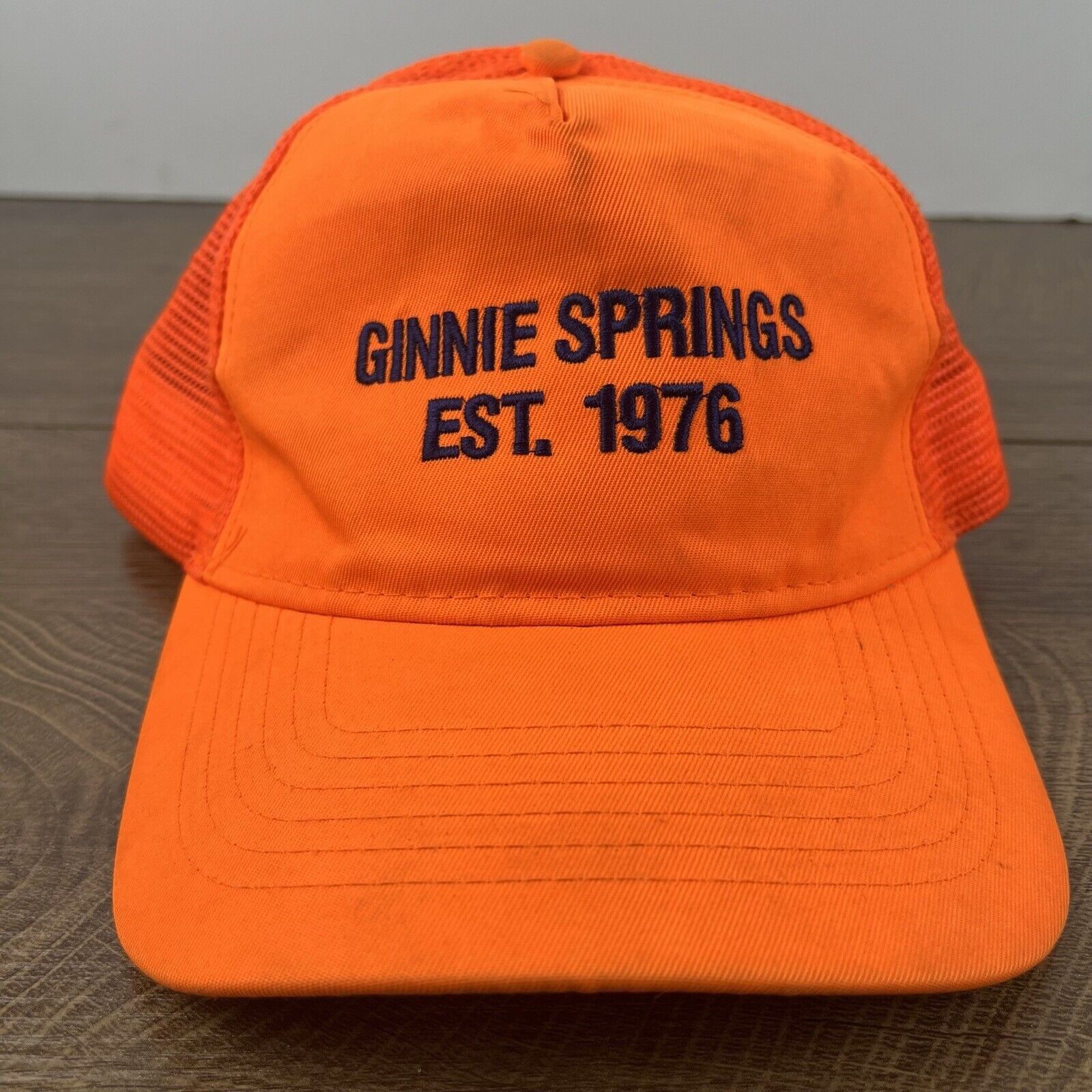 Other Ginnie Springs 1976 Hat Snapback Hat Orange Adjustable Hat A Size ONE SIZE - 5 Thumbnail