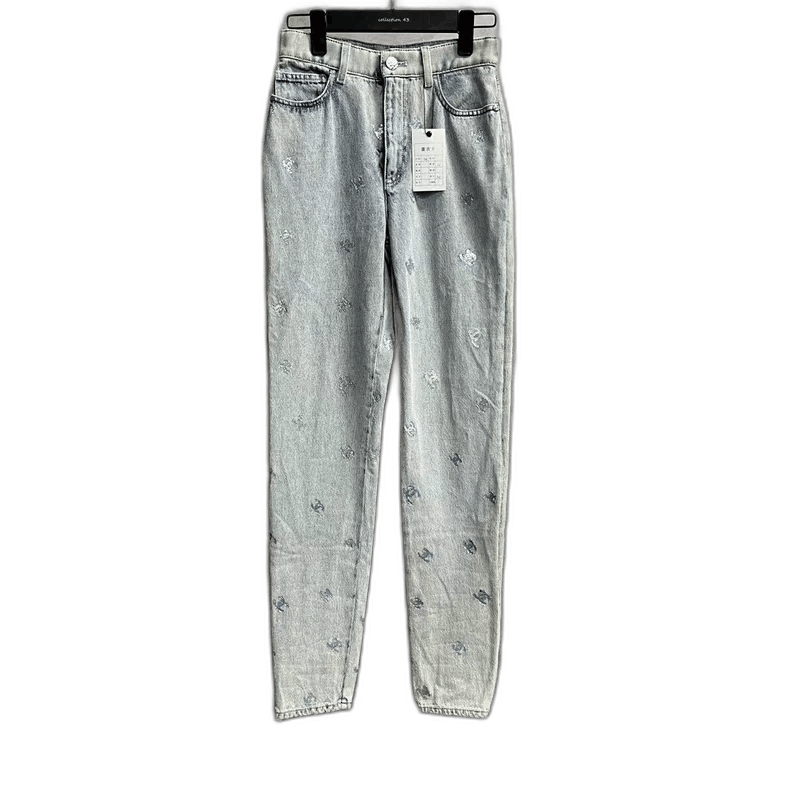 Chanel chanel blue sequined logo casual jeans -2505 Size US 34 / EU 50 - 1 Thumbnail