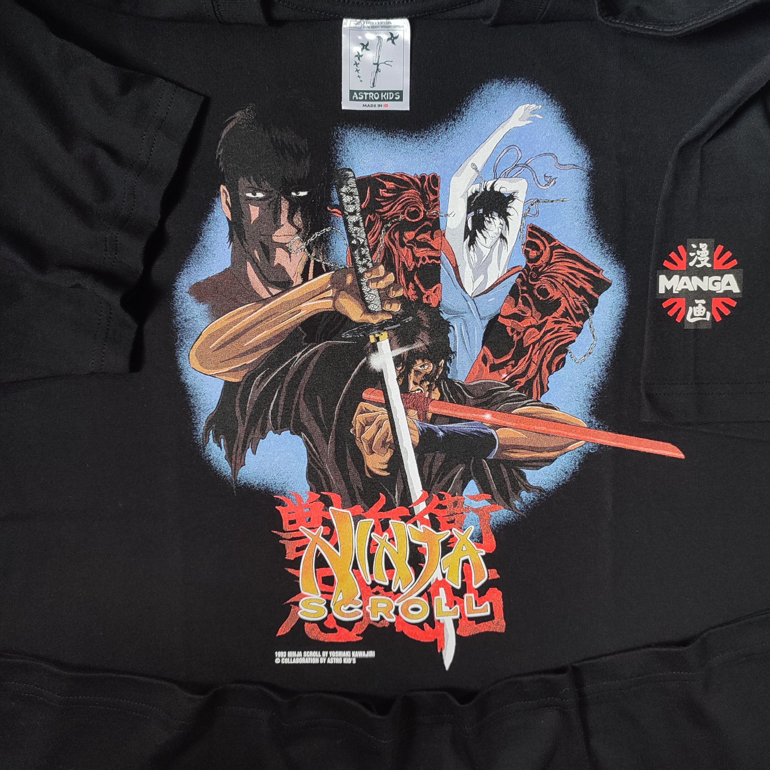 Anime × Japanese Brand × Vintage ANIME NINJA SCROLL JUBEI KIBAGAMI T SHIRT RARE Size US L / EU 52-54 / 3 - 1 Thumbnail
