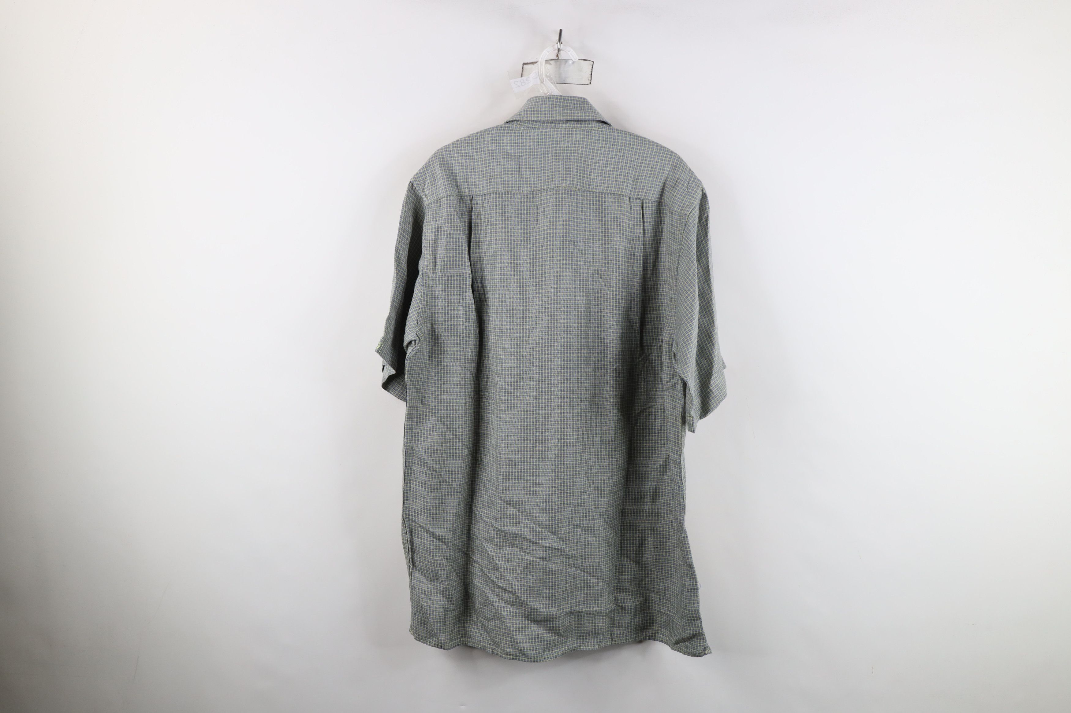 Born New Born Bamboo Short Sleeve Collared Button Shirt Plaid Size US M / EU 48-50 / 2 - 9 Thumbnail