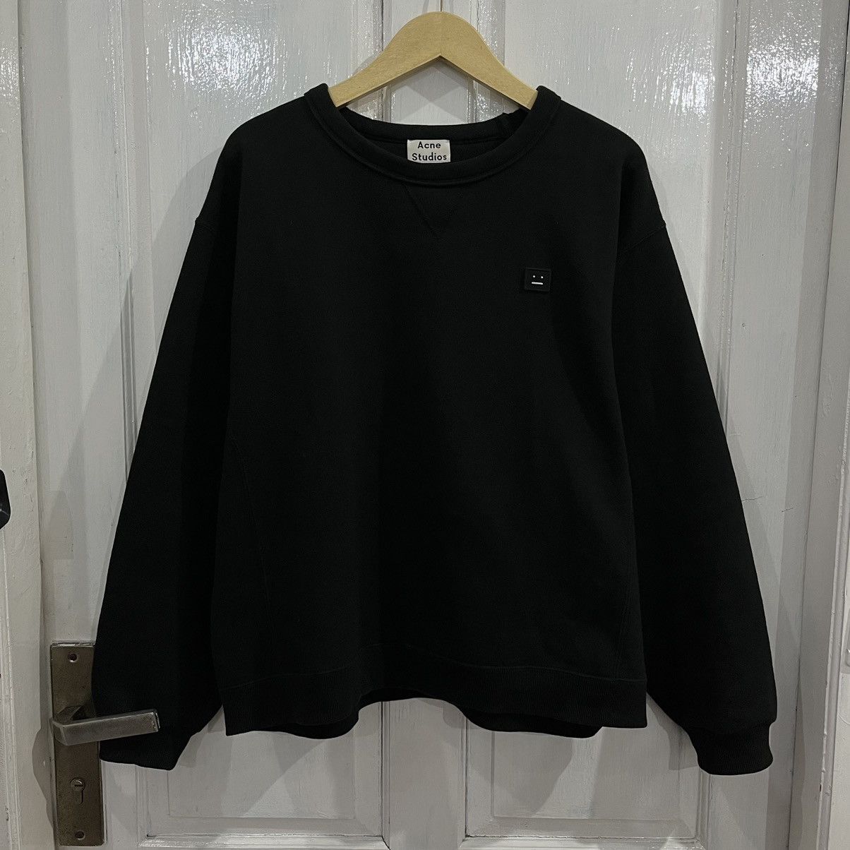 Acne Studios Acne Studios Eddy Symbol HE SS15 face black sweatshirts Size US L / EU 52-54 / 3 - 1 Thumbnail