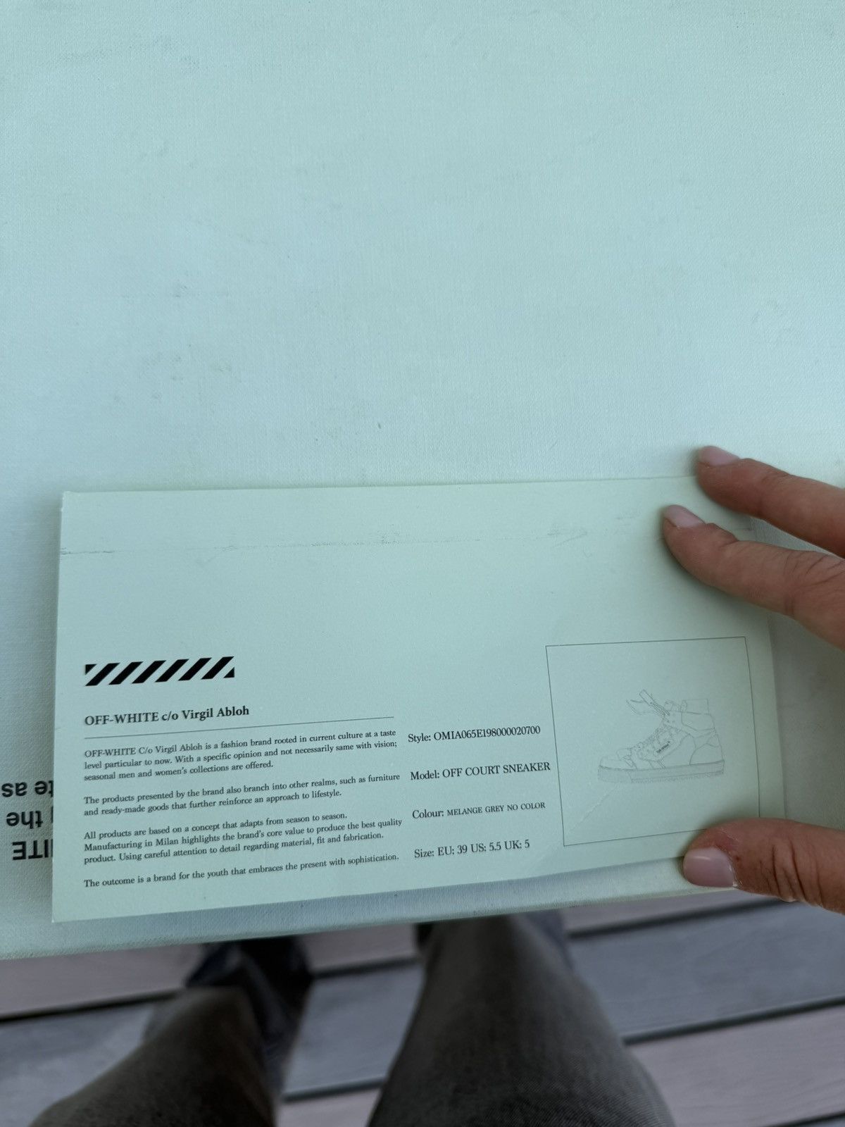 Off-White Grey and black Off-White sneakers Size US 8.5 / IT 38.5 - 5 Thumbnail