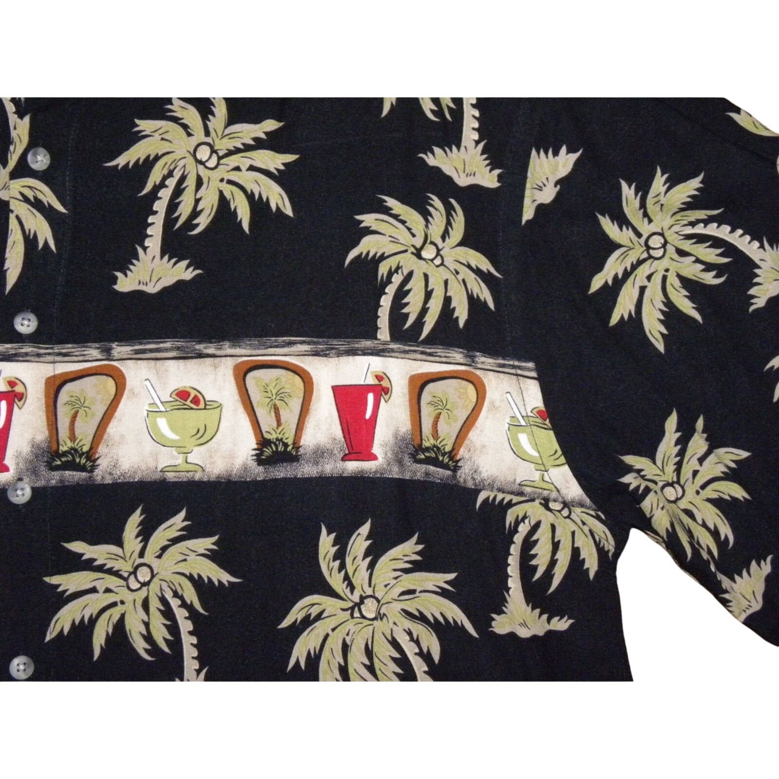 Pierre Cardin Vintage Pierre Cardin Hawaiian Shirt Cocktail Print Size US L / EU 52-54 / 3 - 3 Thumbnail