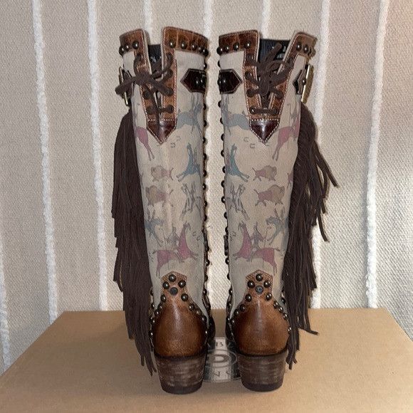 Double D Ranch × Old Gringo Double D by Old Gringo Ledger Art, Oryx Size US 7.5 / IT 37.5 - 6 Thumbnail