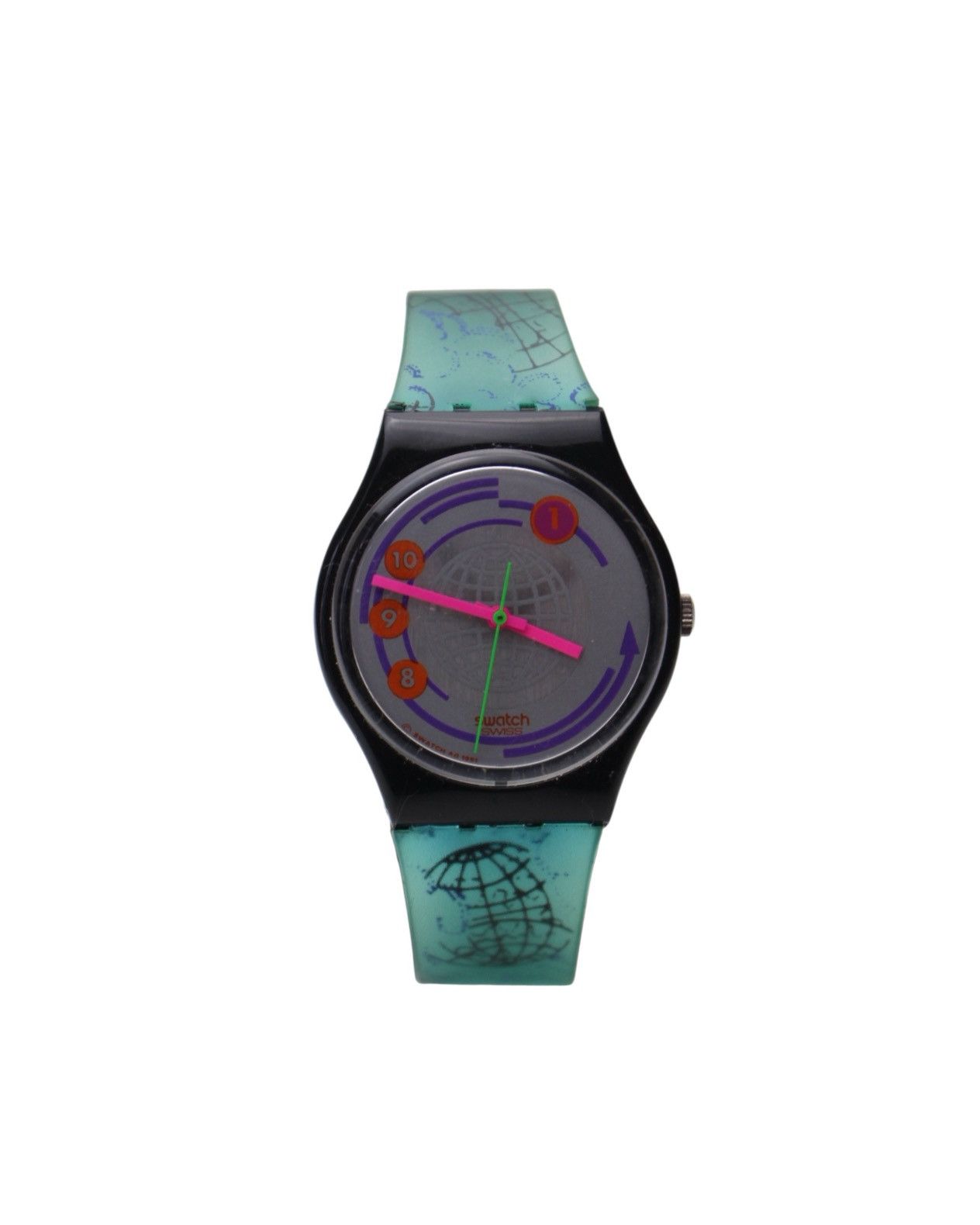 Vintage 1991 SWATCH GENT “WORLDWIDE TIME” WATCH Size ONE SIZE - 3 Thumbnail