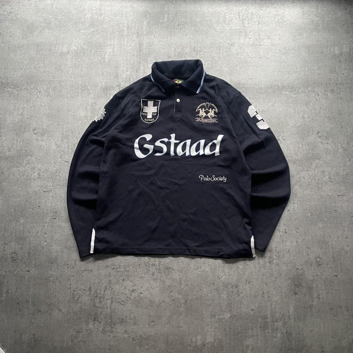 La Martina × Polo Ralph Lauren × Vintage Vintage La-Martina Suisse #3 Long-Sleeve Size US L / EU 52-54 / 3 - 3 Thumbnail