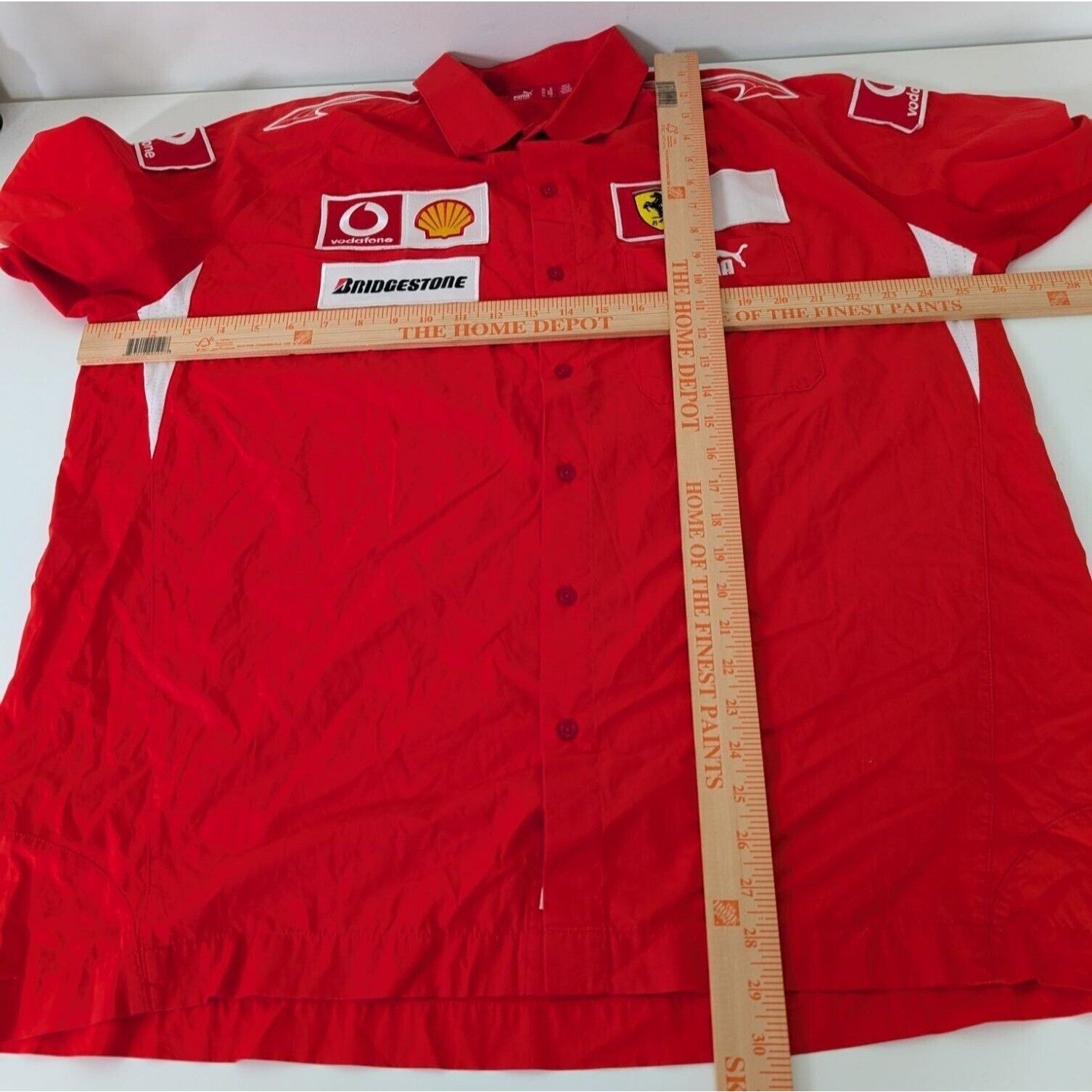 Designer Puma Scuderia Ferrari Team Racing Shirt Mens Size XL Red Size US XL / EU 56 / 4 - 11 Thumbnail