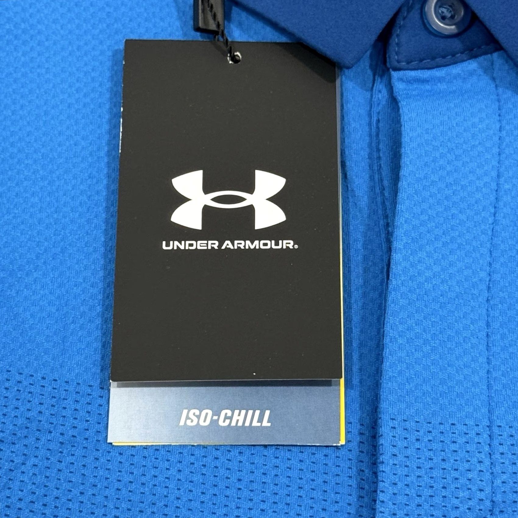 Under Armour Under Armour Iso-Chill Performance Polo Shirt Men’s 2XL Loose Fit Blue Polo Shirt Training Mens Size US XXL / EU 58 / 5 - 5 Thumbnail