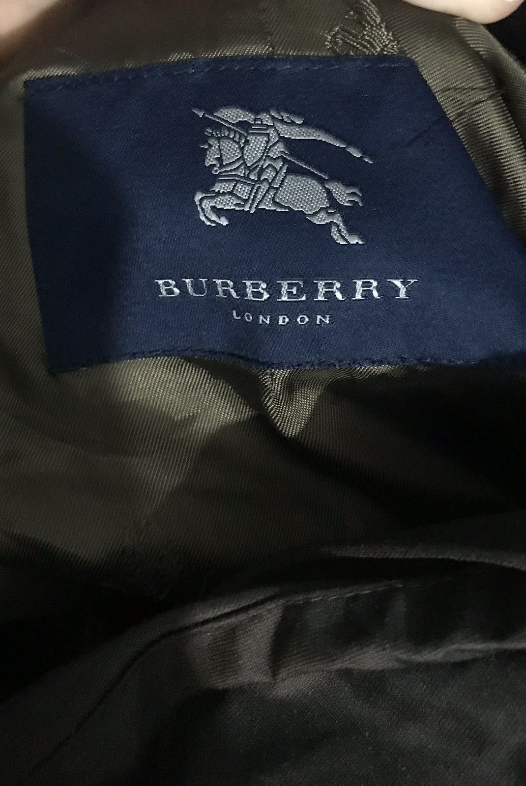 Burberry BURBERRY LONDON DARB GREEN PURE WOOL BALMACAAN RAINCOT Size US L / EU 52-54 / 3 - 1 Thumbnail