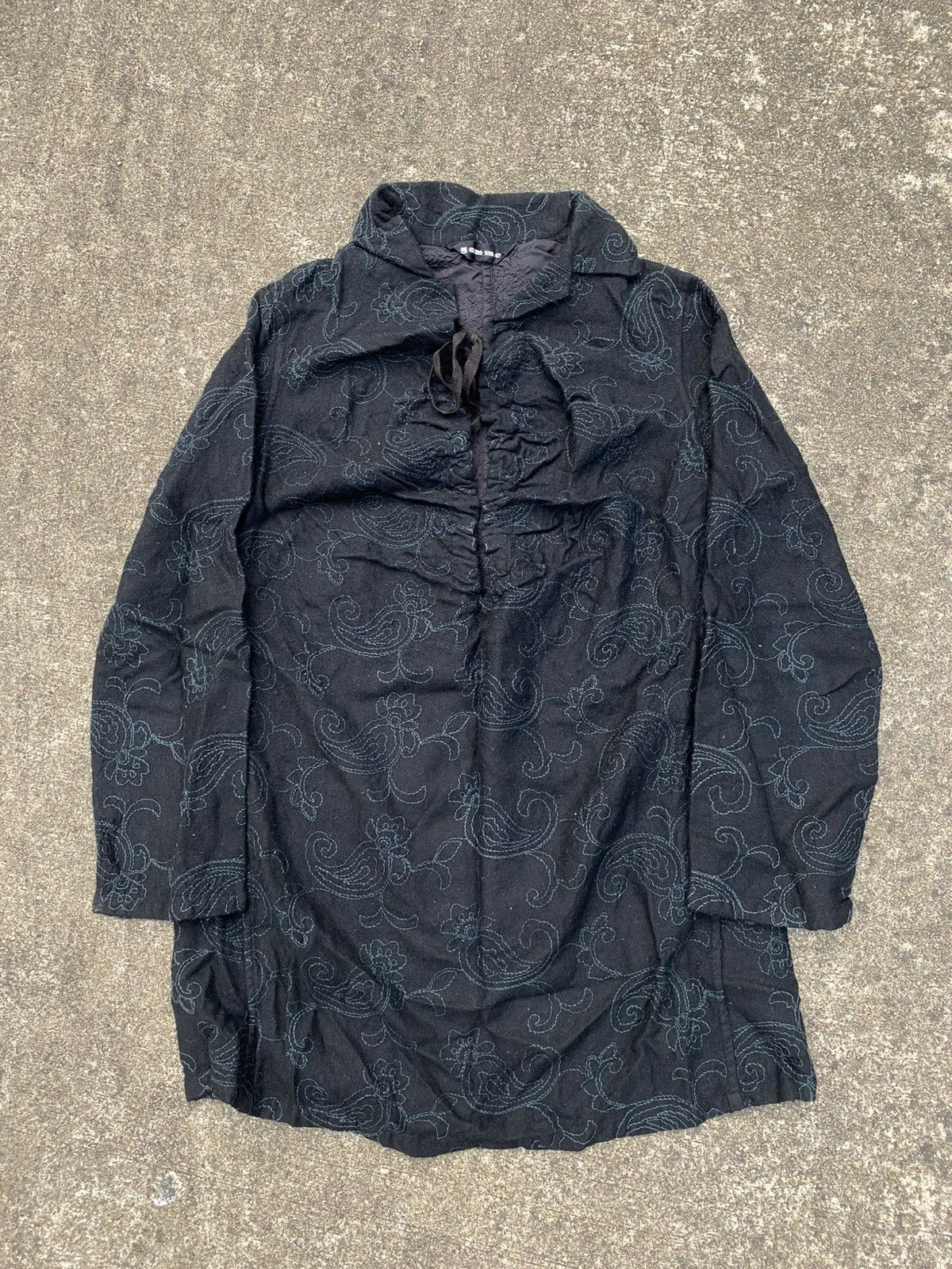 Japanese Brand × Y's × gomme Gomme Homme Gothic Embroidered Blouse Size M / US 6-8 / IT 42-44 - 1 Thumbnail