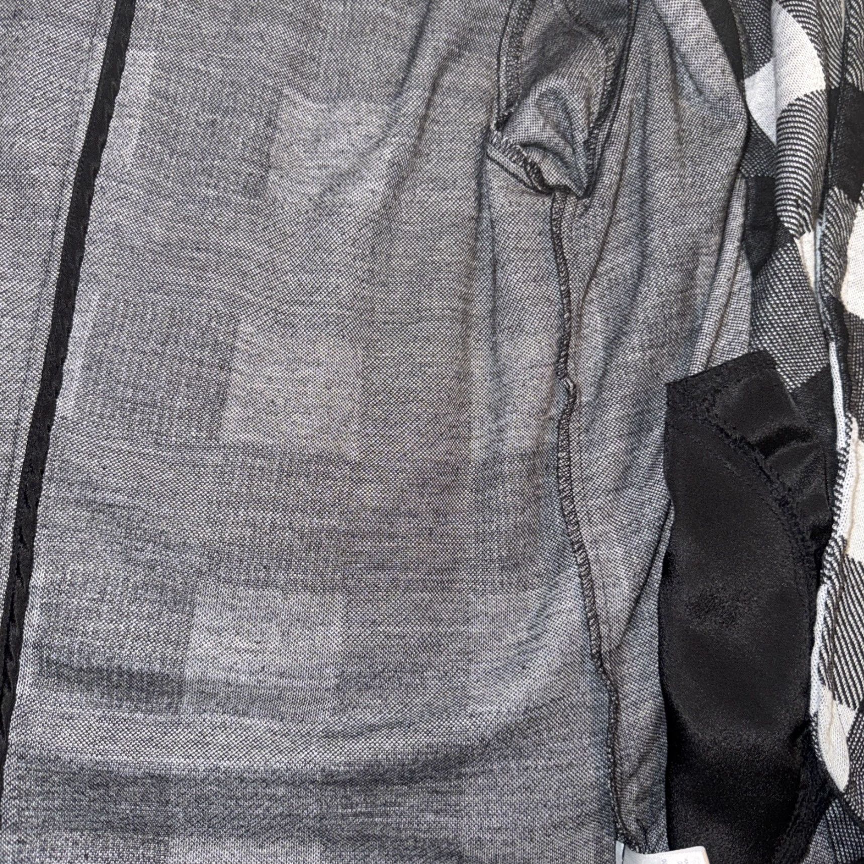Vintage alice blue jacket Plaid Black Gray Stretch Half Zip Front Women’s Size Large Size L / US 10 / IT 46 - 7 Thumbnail