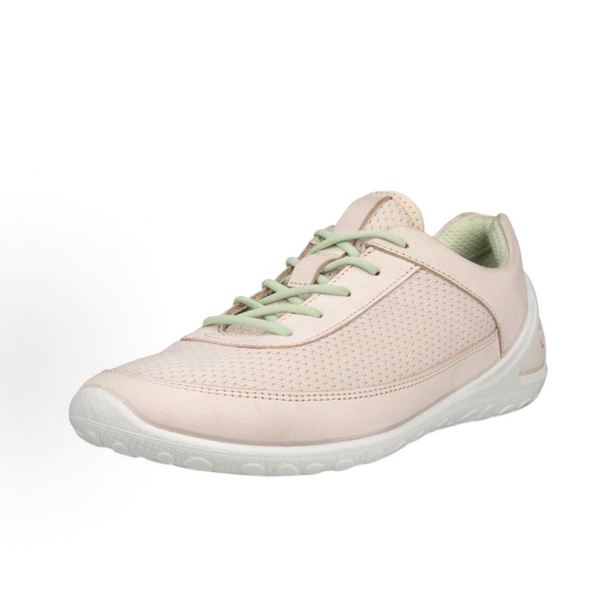 ECCO WOMEN'S 42 BIOM LIMESTONE PINK WHITE LACEUP SNEAKER NIB