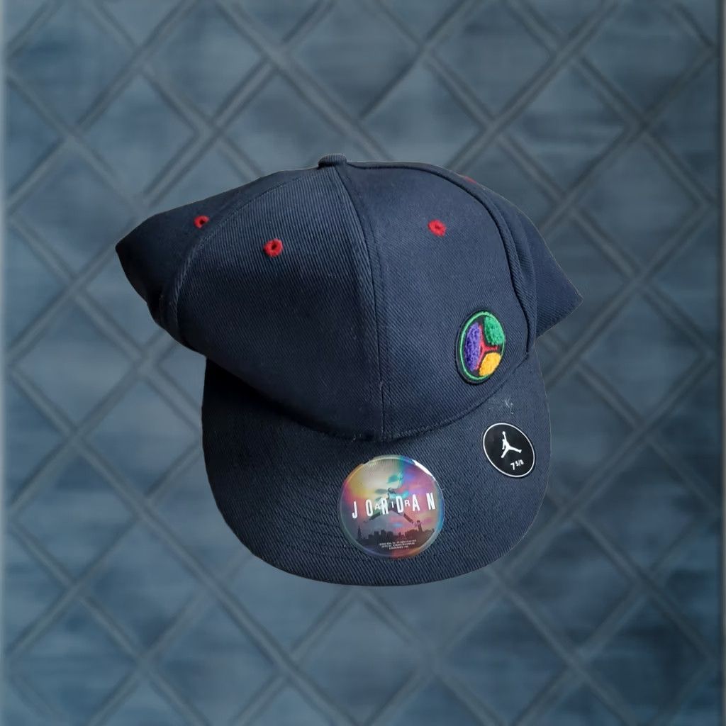 Jordan Brand Jordan Hat Men 7 5/8 Black Tri-color Wheel Jumpman Fitted Cap Baseball Cap Jordan 8 Size ONE SIZE - 1 Thumbnail